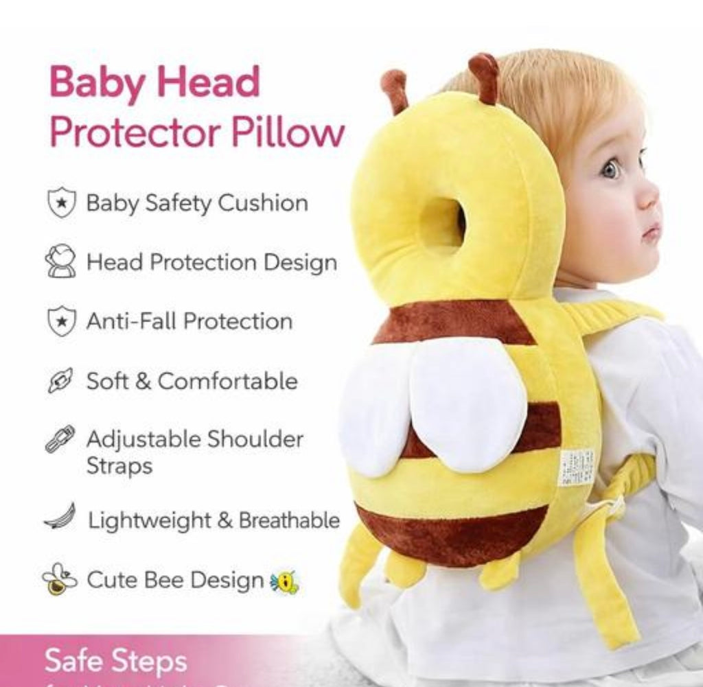 BABY HEAD PROTECTOR CUSHION PILLOW(HONEY BEE)